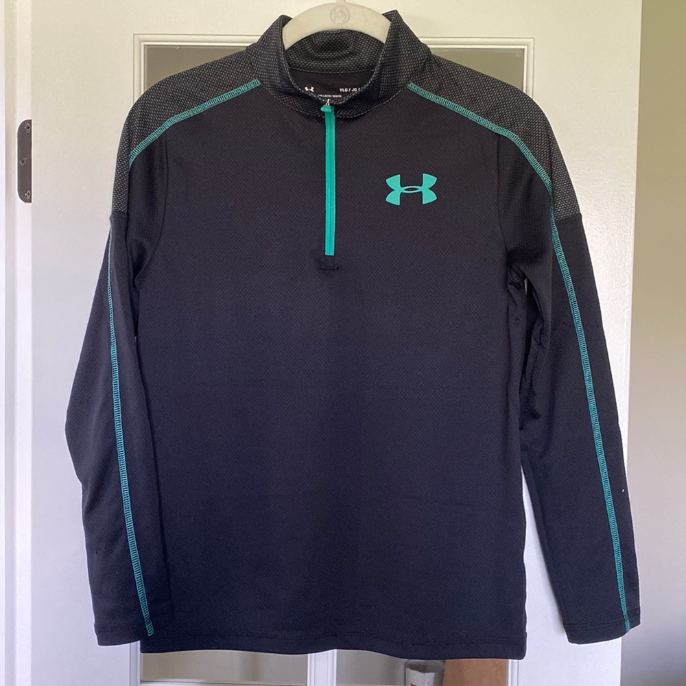 Boys’ Under Armour UA Quarter- Zip Pullover - Large